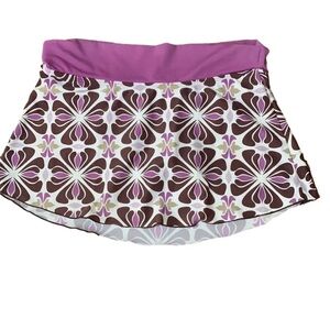 Athleta Skort, Size S, Ivory Rose & Brown.